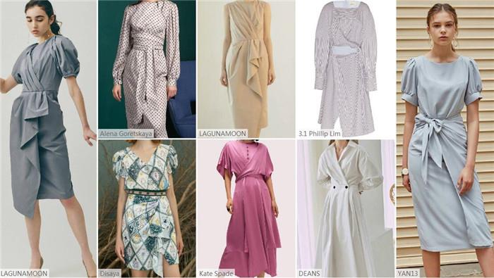 Tie kinks & waist lotus leaf dress Tie kinks & waist lotus leaf dress