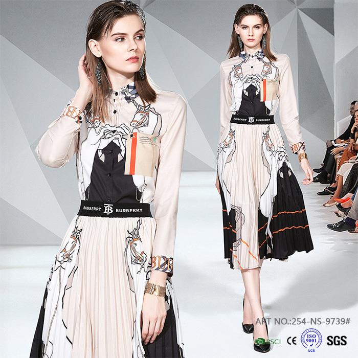 Latest Printed Chiffon Dress